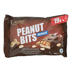 Assortiment de mini barres chocolatées, Peanut Bits