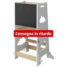 Torre didattica per bambini con lavagna