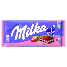 Tafelschokolade 100 g, Erdbeere