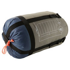 Leichter Schlafsack, Mumienschlafsack links, Grau