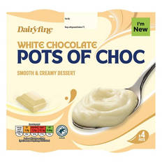 White Chocolate Pots of Choc