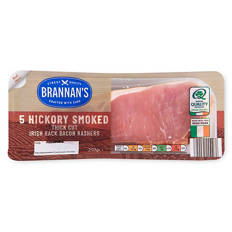 Hickory Smoked Thick Cut Irish Back Bacon Rashers 5 Pack