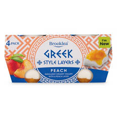 Strawberry Greek Style Yoghurts 4 Pack