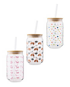 Glass with Bamboo Lid