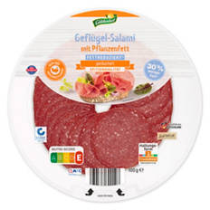 Fettreduzierte Geflügelsalami 100 g, Klassik