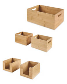 Bamboo Pantry Bins