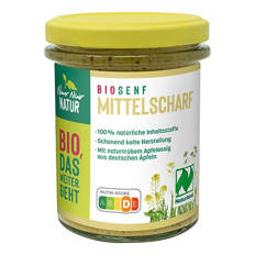 Bio-Senf 160 ml, mittelscharf