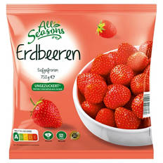 Erdbeeren 750 g, ungesüßt