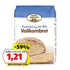 Pripravljena mešanica za peko kruha, polnozrnat