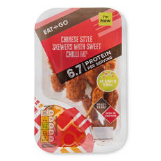 Protein Chinese Style Skewers with Sweet Chilli Dip