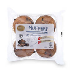 Muffins 4er-Packung, Stracciatella