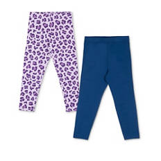 Leggings per bambini piccoli, confezione doppia, blu, 92