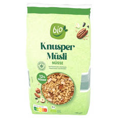Bio Knusper Müsli 1 kg, Knusper Nüsse