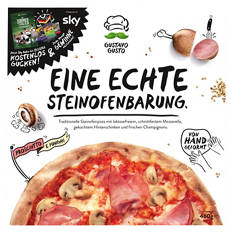 Pizza Gustavo Gusto 460 g, Prosciutto-Funghi