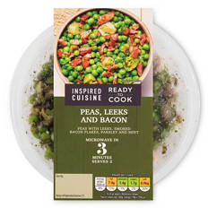 INSPIRED CUISINE, Baby Potatoes/ Peas & Leek, Peas & Leeks