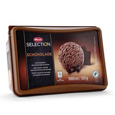 Vaschetta di gelato, cioccolato