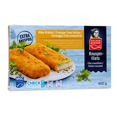 Croccole di merluzzo MSC con formaggio ed erbe aromatiche