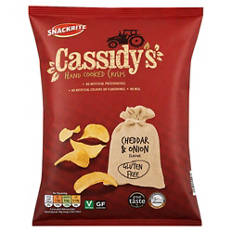 Gluten Free Cheddar & Onion Flavour Hand Cooked Crisps