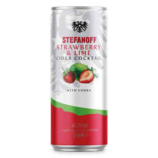 Strawberry & Lime Cider Cocktail