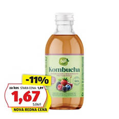 Bio kombuča, gozdni sadeži