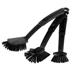 Küchenbürsten, Spülbürste 3tlg, Schwarz