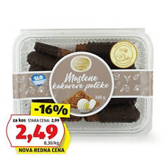 Maslene kakavove palčke, čokolada