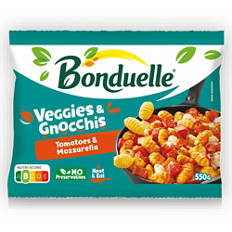 Tésztaétel, paradicsomos-mozzarellás gnocchi, 550 g