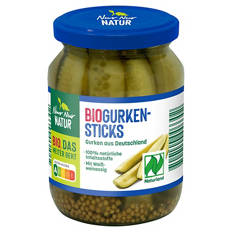 Bio-Gurkenvariationen 330 g, Gurkensticks