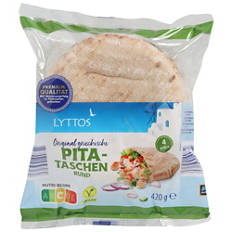 Pains pita, pochettes, rond
