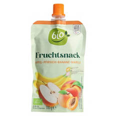 Fruchtsnack, Apfel/Pfirsich/Aprikose/Banane