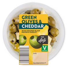 Pitted Green Olives With Cheddar