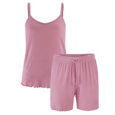 Damen Pyjama, Rosa, S 36/38