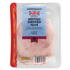 British Pork Smoked Ham Family Pack 14 Slices