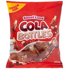 Caramelle gommose alla frutta, cola
