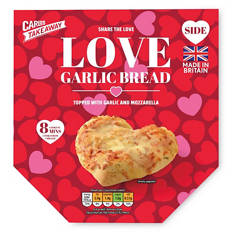 Heart Shaped Garlic Bread