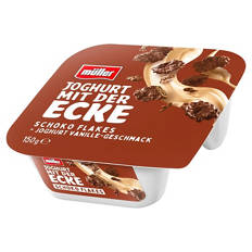 MÜLLER,  Joghurt mit der Ecke 150g, Schoko Flakes