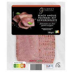 Black Angus Pastrami 120 g, Gewürzkruste