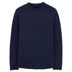 Herren Langarmshirt, Marine, M