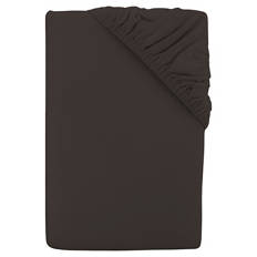 Biber Spannbetttuch Doppelbettgröße, dunkelgrau
