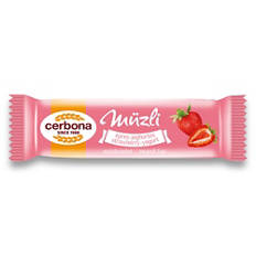 Müzliszelet, epres-joghurtos, 20 g