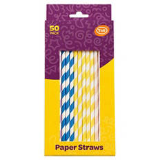 Paper Straws 50 Pack