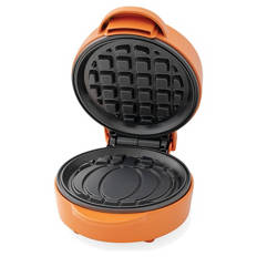 Mini-Waffeleisen, Kürbis Orange