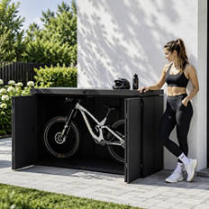 Geräte- und Fahrradschrank aus Stahl