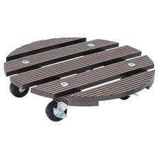 Pflanzenroller, Grau, Rund