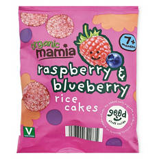 Organic Mini Raspberry Rice Cakes