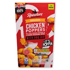 Breaded Chicken Poppers with BBQ Dip