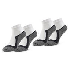 Damen-/Herren-Radler-Sportsocken 2er-Pack, Weiß, 35/38