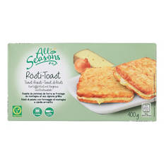 Toast di rösti, formaggio di malga e cipolle