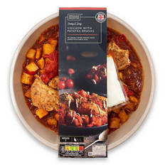 Chicken with Patatas Bravas