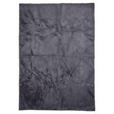 Kunstpelz Teppich, Dunkelgrau